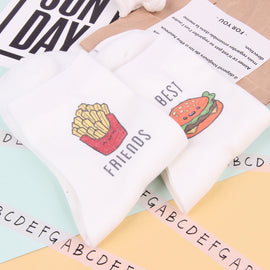 Big Mac and French Fries Best Friends Socks