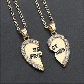 Heart Shape Best Friend Pendant Necklace