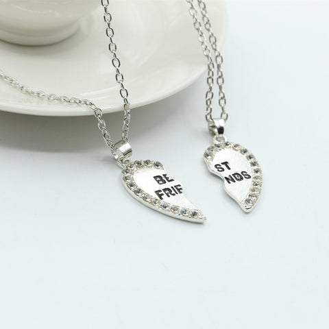 Heart Shape Best Friend Pendant Necklace