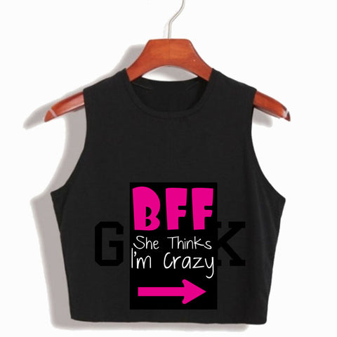 BFF Couple Tank Crop Top