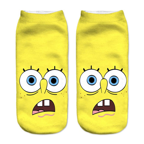 3D Printed Best Friends Low Cut Ankle Socks