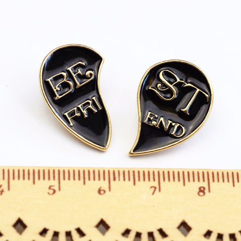 Broken Heart Best Friend Pins