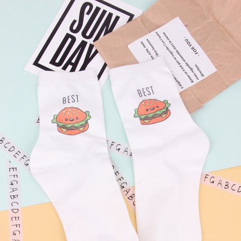 Big Mac and French Fries Best Friends Socks
