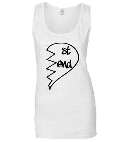 BEST FRIENDS Print Tank Top