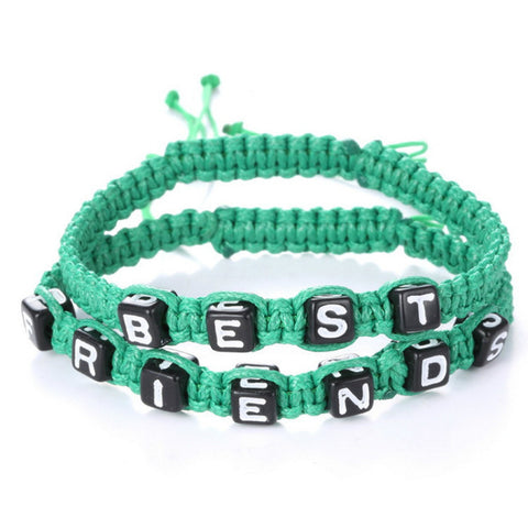 Best Friends Weave String Chain Bracelet Set